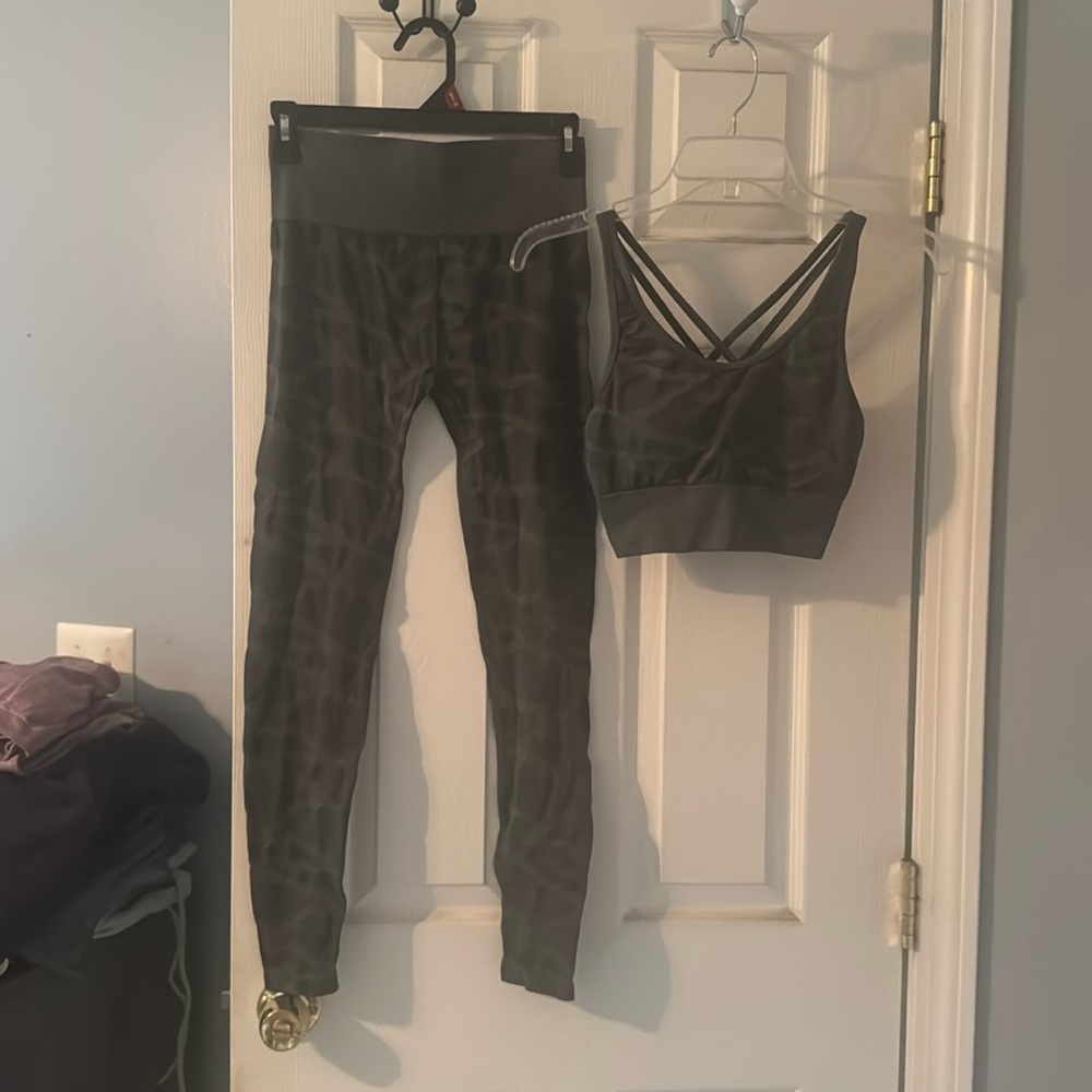 Marika Green Camo Workout Set